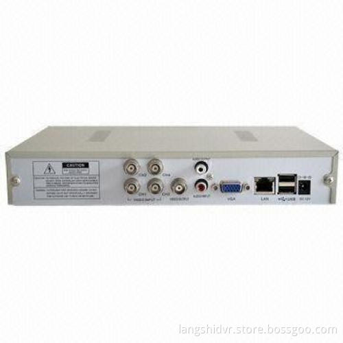 4CH Standalone DVR with Full D1 Recording/Mobile Viewing/VGA Output/PTZ/Audio and Multiple Languages
